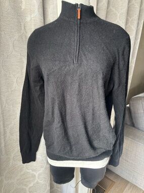 Nordstrom Men's gray Pullover Sweater 100% cashmere
